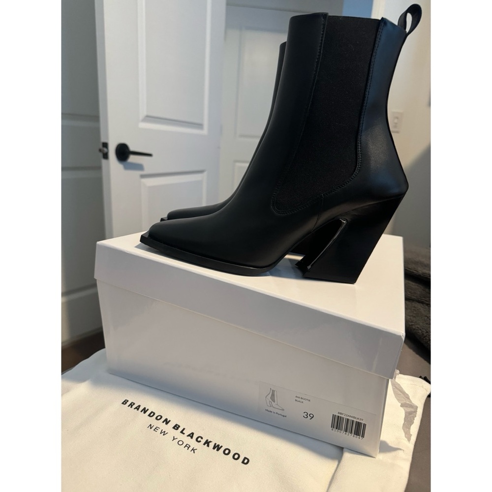Brandon Blackwood Black Ankle Boots